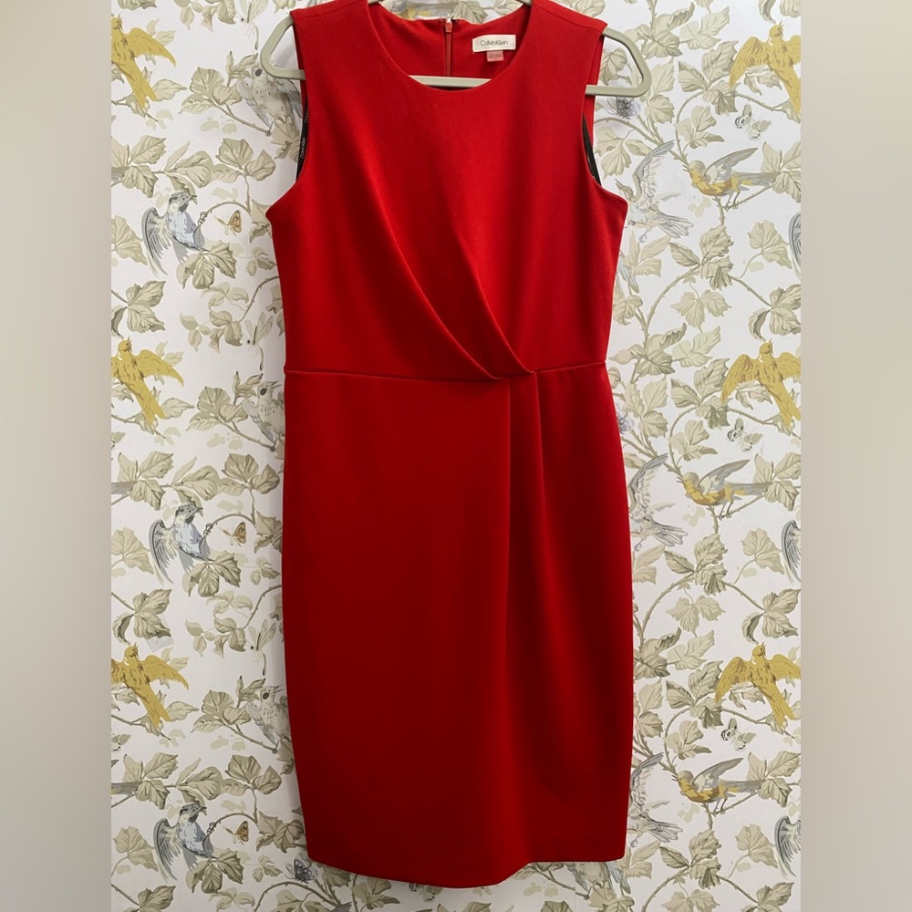 Calvin Klein Women’s Red sheath dress Sz.10